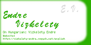 endre vizkelety business card